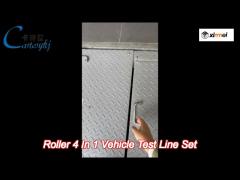 vehicle test line combo roller 4 in 1 vehicle test line with innovative brake bench cover design