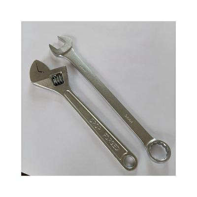 China Durable Flat Type Silver Carbon Steel Drop Forged Combination Price Calibration Wrench for sale