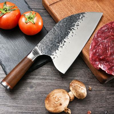 China Viable New Arrival Knife Slaughtering Butcher Chef High Carbon Steel Forged Serbian Kitchen Knives for sale