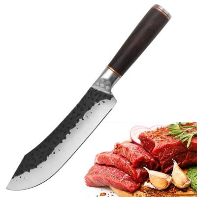 China Viable Newcomer Knife Serbian High Carbon Steel Forged Slaughter Peeling Slicing Butcher Chef Kitchen Knives for sale