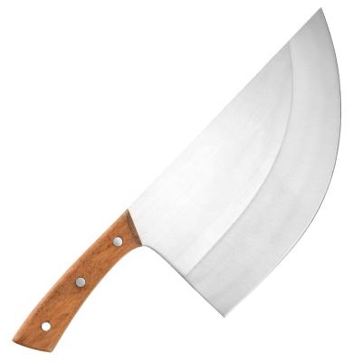 China Heavy Duty Curved Cleaver Cleaver 8.5 Inch Stainless Steel Big Slaughter Kitchen Viable Chef Restaurant Slaughtering Knives Butcher Knife for sale