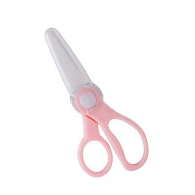 China Safe PP And Healthy BPA Free Food Grade Cutting Fruit Vegetable Meat Sharp Zirconia Kitchen Shears Ceramic Scissors Baby for sale