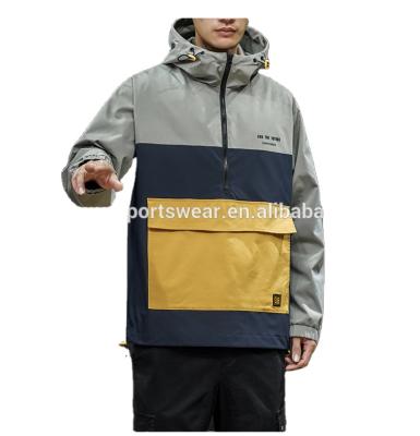 China 1/4 Zipper Cotton Sport Oversized College Brand Anti-UV Custom Jacket With Hood for sale