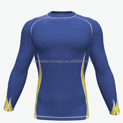 China 2020 Polyester Spandex Cheap Single Color Girls Bjj Attacking Rash Guard Manufacturer for sale