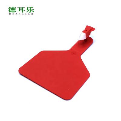 China Tracking Identification Management Large Size Cattle Cow Ear Tag Livestock Visual Cattle Earrings Tag for sale