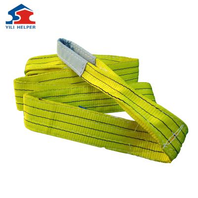 China Factory High Quality Hot Selling Delivery 5 Ton Polyester Webbing Sling Belt Flatbed for sale