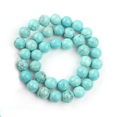 China Jewelry Making GC220084 100Kind Real Genuine Natural Stone Soft Round Beads Turquoise Beads For DIY JEWELRY for sale