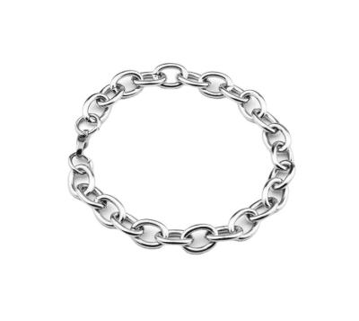 China GC220039 Fashion CLASSIC PUNKS Women High Quality Stainless Steel Oval Chunky Chain Big Gold and Cuban Link Bracelet Bangles For Man for sale