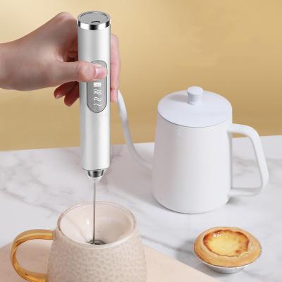 China Sustainable Portable Rechargeable Electric Milk Frother USB Coffee Foam Maker for sale