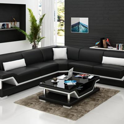 China Wholesale Modern U-Shaped Home Leather Sectional Sofa Sofa Furniture Couch Sofa Factory Modern Living Room Couch Sofa for sale