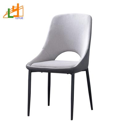 China High Quality Stainless Steel Adjustable Leg Chair (Other) Modern Design Other) Gray Fabric Factory (Wholesale Dining Room Furniture Adjustable Dark Furniture Dining Chair for sale