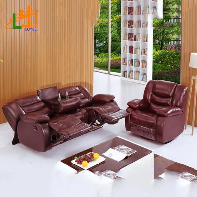 China Corner Sofa Latest Design Corner Sofa real Sofa Set Small Living Room Leather Sofa With Teapoy Extended Sectional for sale