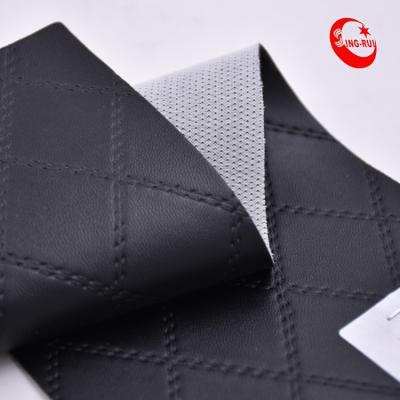 China Stitching PVC Abrasion-resistant Faux Leather Imitation Embroidery Diamond Stitching For Sofa for sale