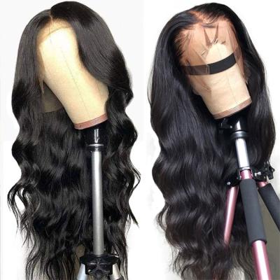 China Brazilian Transparent 100% Swiss Virgin Hair 13x4 Lace Front Wig Cuticle Aligned Hair HD Lace Closure Wigs With Baby Hair for sale