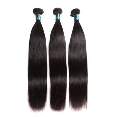 China Wholesale Unprocessed Virgin Human Hair Bundles Raw Unprocessed Black Silky Straight Black Hair Extensions Double Wave Bone Wave Virgin Hair Bundles Seller for sale