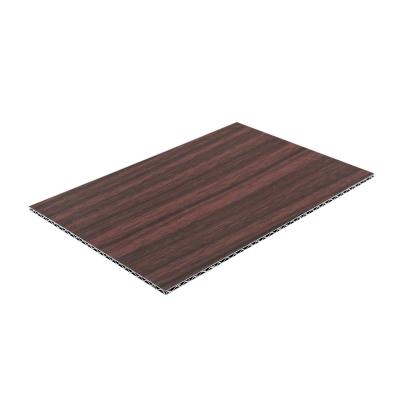 China 4mm Modern Wood Grain Sandwich Panel Wall Panel Aluminum Core Interior Decorative Aluminum Panel (146) for sale