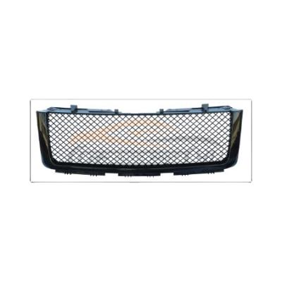 China ABS Grill For Car For GMC Sierra 2007-2013 High Quality Factory ABS Plastic Mesh Car Grill Automobile Grille Gloss Black Grills for sale