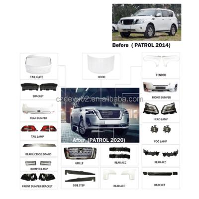 China new arrival suv car faceliftaccessories body kit for 2020 Nissan Patrol Upgrade 2020 Patrol for 2020 Nissan Patrol Upgrade 2020 for sale