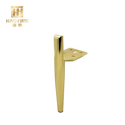 China HY-LF504-1 Modern Sofa Legs Metal Furniture Legs For Sofa Table Cabinet Round Tube Chromed Metal Legs for sale