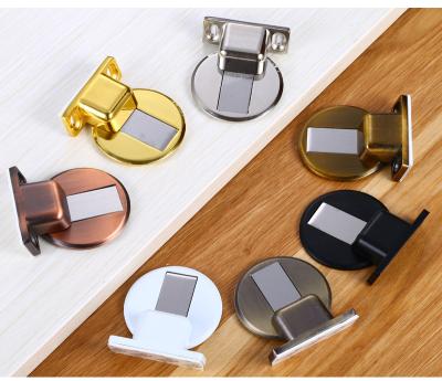 China Modern New Design Manufacturer Door Bottom Stopper Magnet Door Strong Suction, High Quality Punchless Design Door Stopper HY-307 for sale