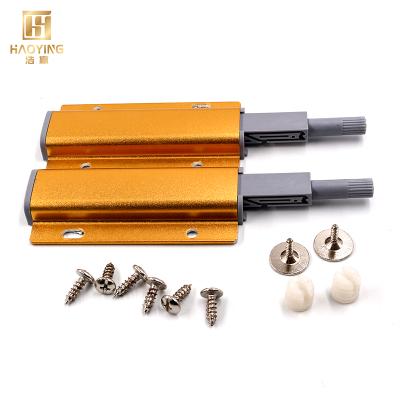 China Double Easy Plastic Drawer Fit Installation Machines Push To Buffer Open Damper Silver Door Cabinet Furniture for sale