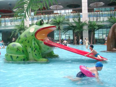 Chine Fibre de verre formée par grenouille de glissière d'eau de piscine à vendre