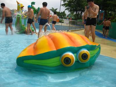 China Children Aqua Park Equipment Fiberglass Shell Spray Toy for Amusement Park for sale