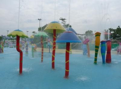 Chine La piscine badine la fibre de verre de groupe de champignon de Rainning de parc aquatique de terrain de jeu d'Aqua à vendre