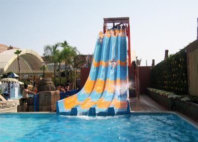 China Aqua Play Swimming Pool Water Slides Open Rainbow Fiberglass Multi Lanes for sale