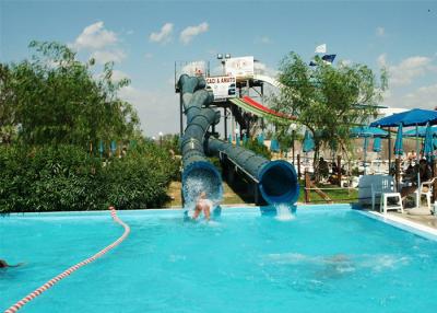 China Eco - Friendly Custom Water Slides Funny Amusement Tube Slide 12m Heigth for sale