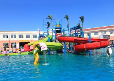 China Kinder spielen Wasserrutsche-Wasser-Spielplatzgeräte im Freien zu verkaufen