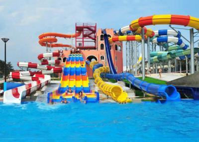 China Customized Spiral Swimming Pool Water Slides Outdoor 12 Meter Platform for sale