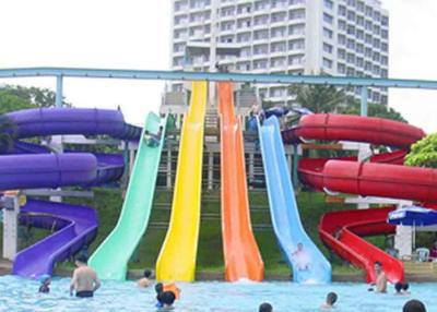 China High Speed Water Slide , Aqua Park Swimming Pool Kids / Adult Body Water Slide for sale