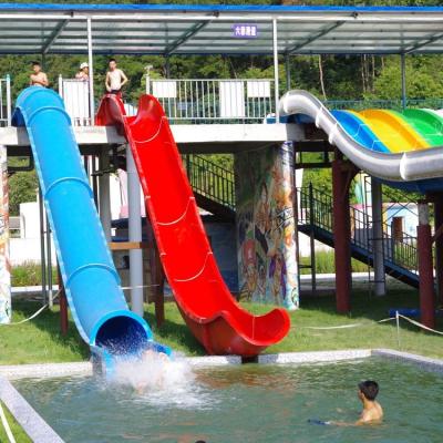 Chine Glissières de piscine de parc aquatique, glissières de baril et de traîneau de fibre de verre à vendre