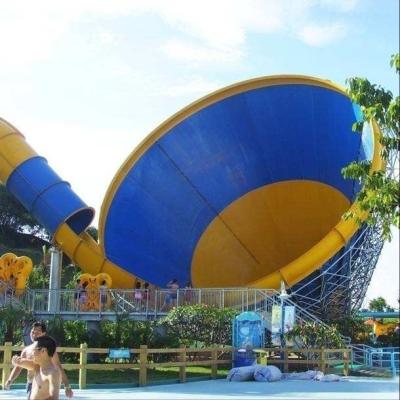 China OEM Barrel Sled Fiberglass Water Park Slide For Outdoor Entertainment for sale