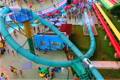 China Tobogán acuático adulto de la piscina de los toboganes acuáticos grandes del lazo de la aguamarina de la diapositiva del parque del agua en venta