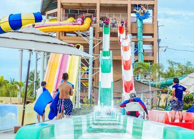 China High Speed Water Slides Funny Swimming Pool Water Amusement For Holiday Resort Visitors for sale