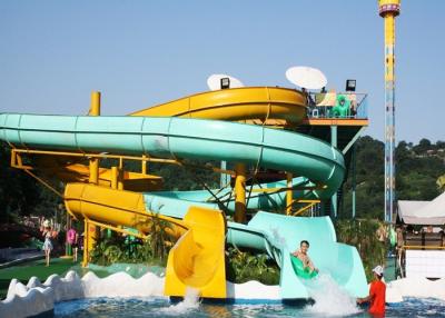 China Patio espiral al aire libre del tobogán acuático de la diapositiva para el parque de atracciones 1 año Wanrranty en venta