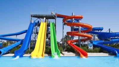 China OEM Outdoor Fiberglass Big Splash Water Slide 14M For Teenager for sale