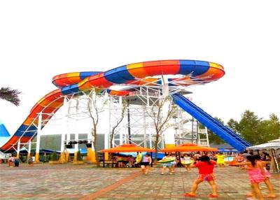 China Custom Boomerang Water Slides Commercial Water Park Equipment For Adults en venta