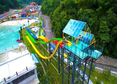 China Kundengebundene 18m Hochgeschwindigkeitswasserrutsche für Freizeitpark zu verkaufen