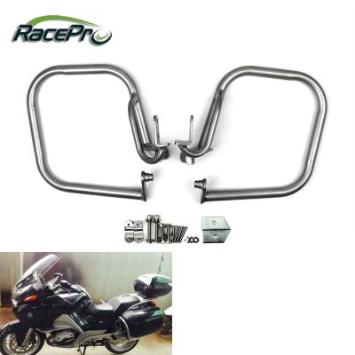 China Coated Tubular Steel Rear Guard Crash Bars Trunk Box Protector For BMW R1200RT 2005-2013 2011 2012 for sale