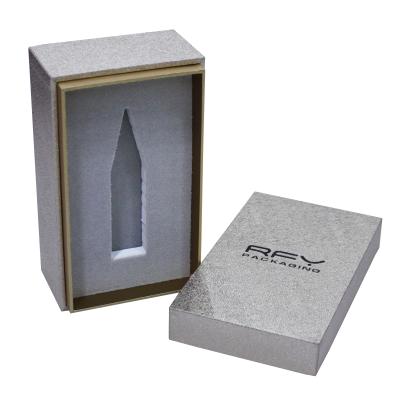 China Recyclable Wholesale Custom Logo Fashion Perfume Box Hot Stamping Paper Box for sale