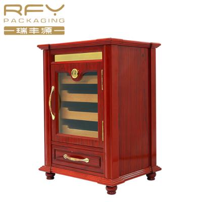 China Handmade Custom High Quality Luxury Cigar Cigar Display Cabinet Cigar Cabinet Humidor For Dubai for sale