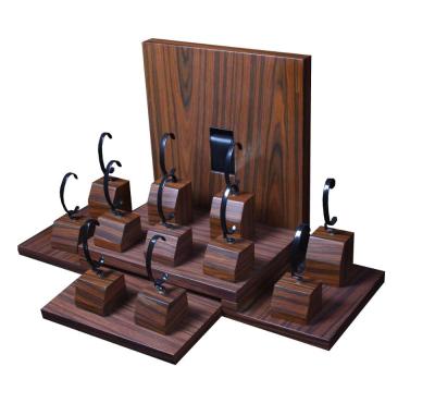 China Handmade Premium OEM Wooden Watch Display Stand 11 Watch Storage Display Racks for sale