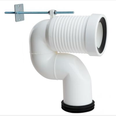 China HP124 PP Deodorizer Bathroom Hose Connection Tubes Toilet Accessories Bidet Hose Discharge Water Bend for sale