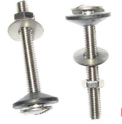 China HL102 Modern Toilet End Bolt Stainless Steel Screw Fixing Kit M8 Double Bowl To Floor Installation Screw Set for sale