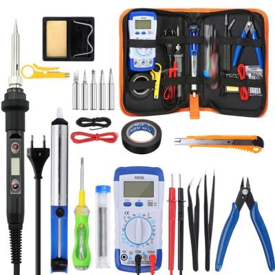 China Other Cheap Price 80w Digital Soldering Iron Kit 20 in 1 Set Temperature Adjustable Soldering Tool Kit 220v 110v for sale