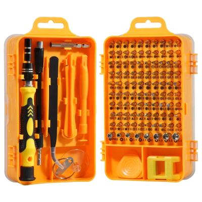 China High Quality Plastic Mobile Insulated 117 in 1 Screwdriver Set Repair Combination Screwdriver Wrench Kit for sale