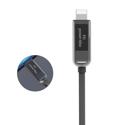 China High Speed ​​Charging Type C USB Palladium Instrumentation LED Digital Display Mobile Phone Cable Micro USB Flat Cable for sale